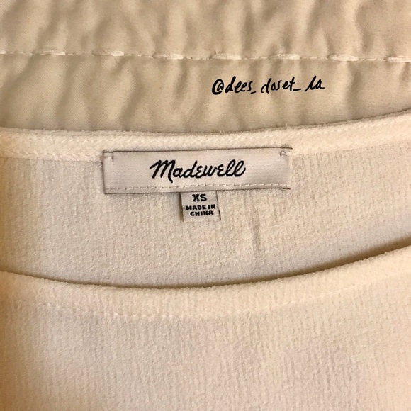 Madewell Crepe Button-Shoulder Top - Picture 5 of 7